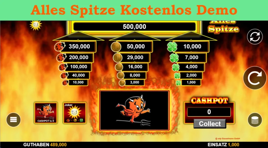 alles spitze kostenlos demo